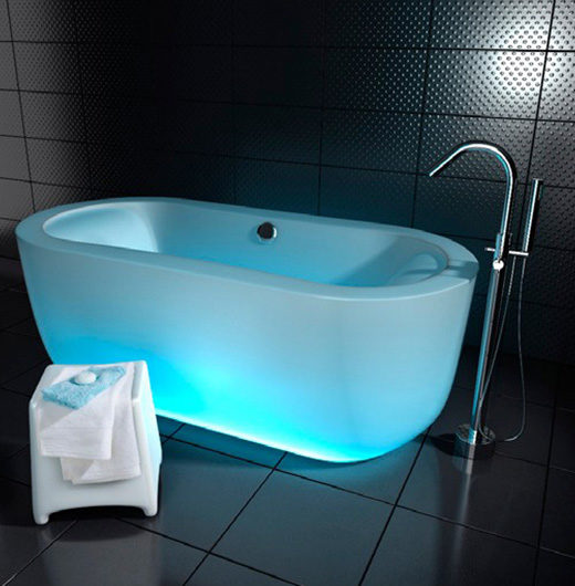 baignoire lumineuse